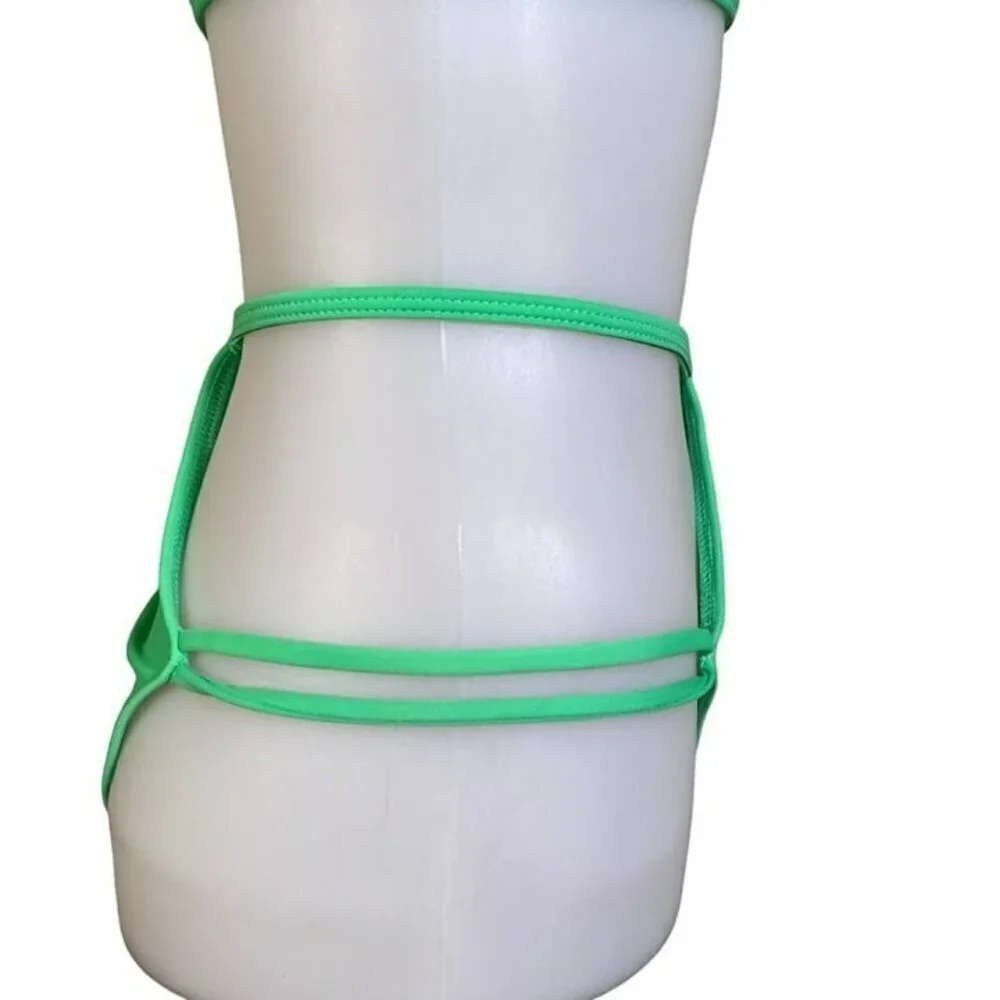 Lovers and Friends Rock with You Top and High Waist Bottom - Kiwi Green